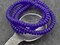 *50* 6x3mm Purple Washed Etched Sapphire Heishi Rondelle Beads